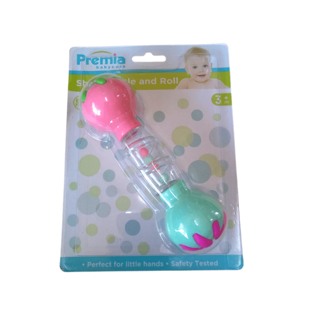 Premia Baby Shake Rattle and Roll 3+m