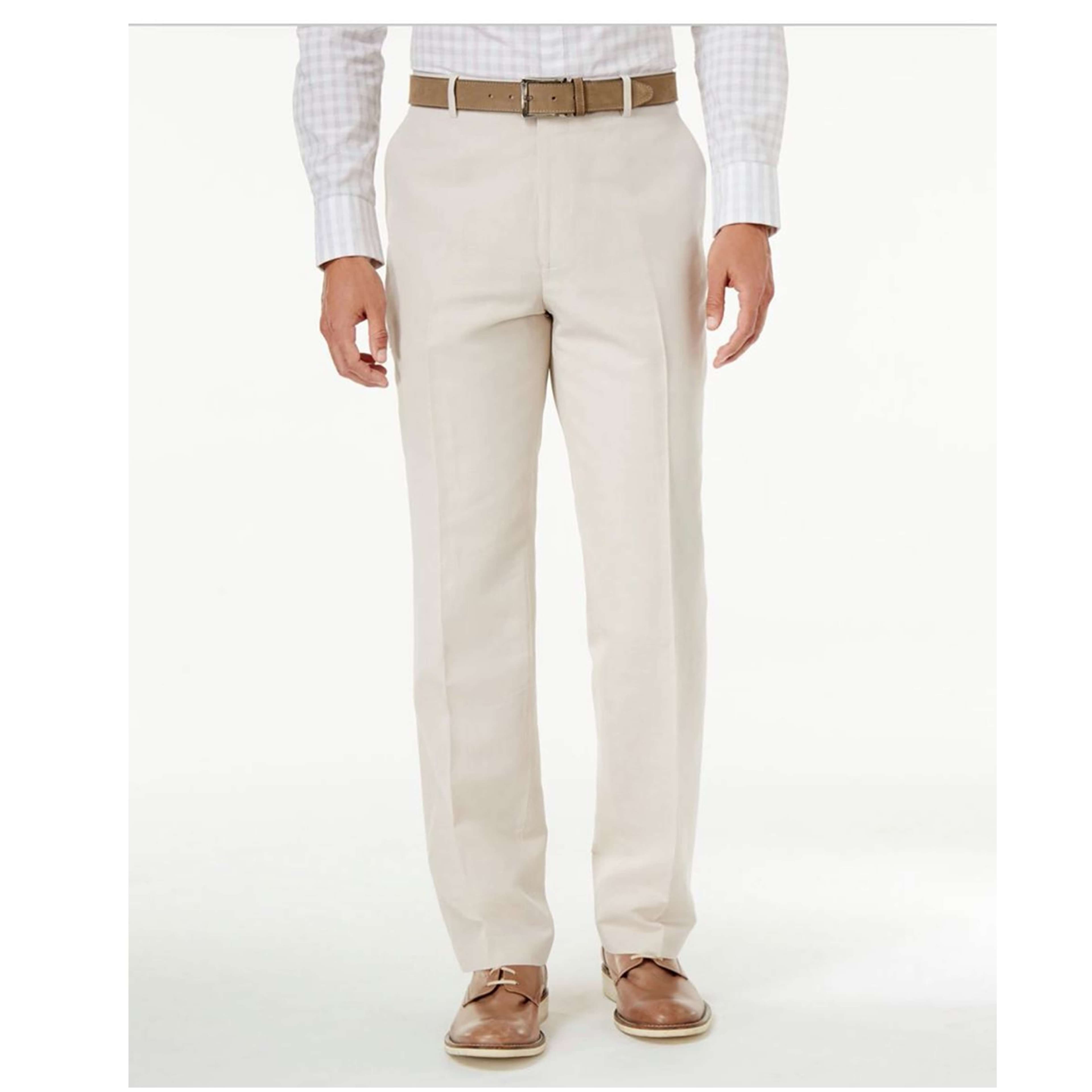 INC Men's Linen-Blend Dress Pants