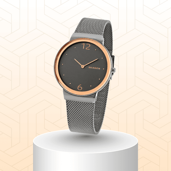 Skagen SKW2382 Freja Smoke Dial Grey-tone Steel Mesh Ladies Watch